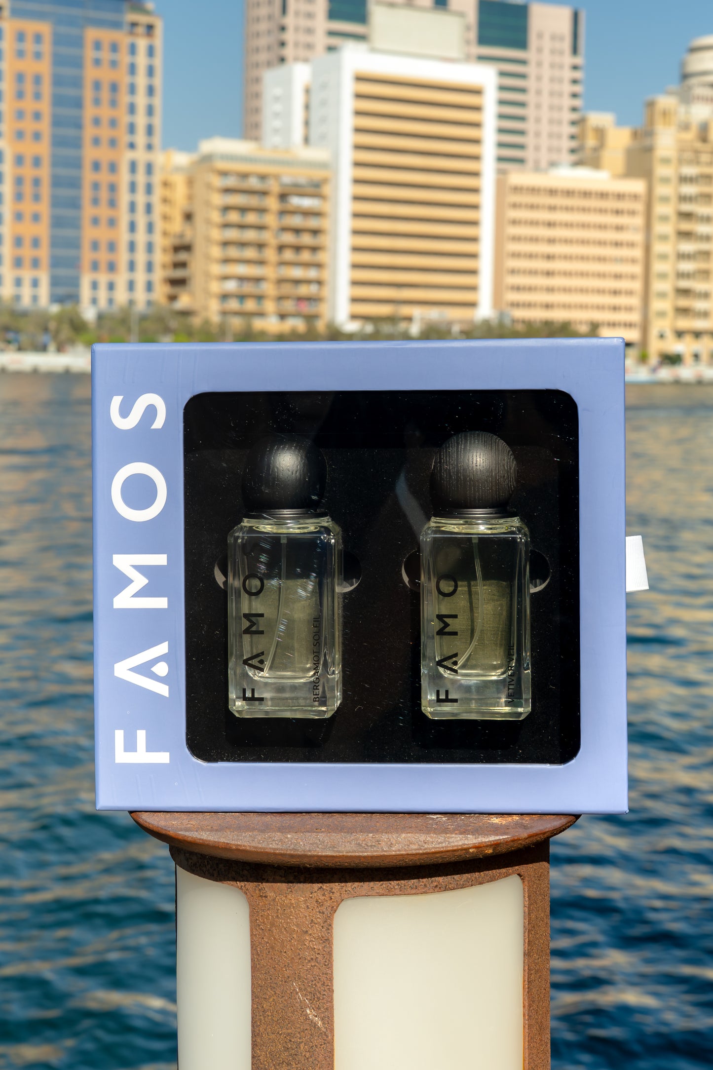 FAMOS Layering Gift Set: Bergamot Soleil & Vetiver Veil – Citrus Vetiver Perfume Set