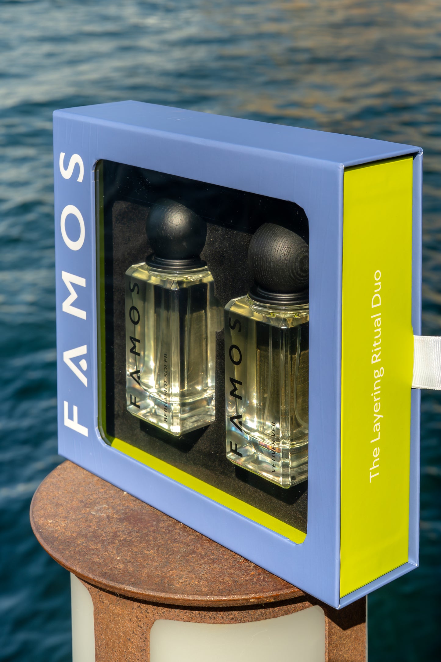 FAMOS Layering Gift Set: Bergamot Soleil & Vetiver Veil – Citrus Vetiver Perfume Set